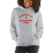 Load image into Gallery viewer, Property of Operations Camp Unisex Hoodie
