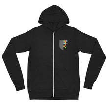 Load image into Gallery viewer, Bureau Shield Unisex Zip Hoodie
